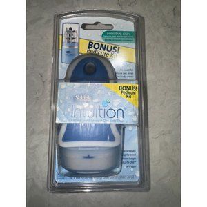 NEW! Schick Intuition Sensitive Care Razor with 2 Cartridges and Pedicure Set